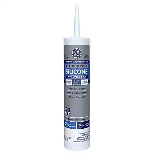 GE GE012A Silicone Window and Door Rubber Caulk