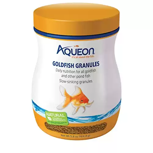 Aqueon Goldfish Fish Food Slow Sinking Granules