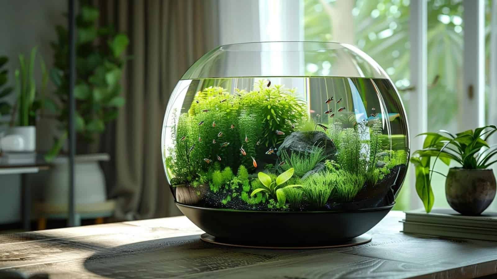 thriving planted aquarium